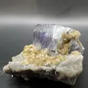 Purple Zoned Fluorite and Calcite from China, Yaogangxian Mine - 10110 - image 4