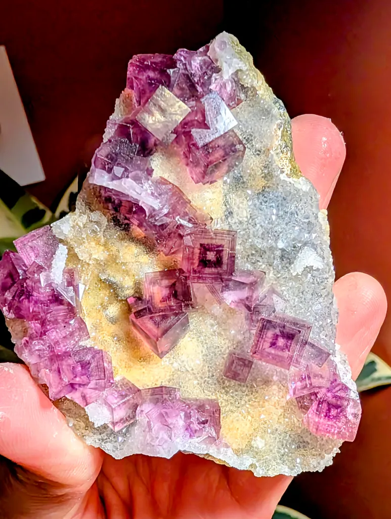 Purple Zoned Fluorite; China, Yaogangxian (YGX) Mine image