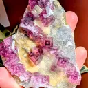 Purple Zoned Fluorite; China, Yaogangxian (YGX) Mine - image 1