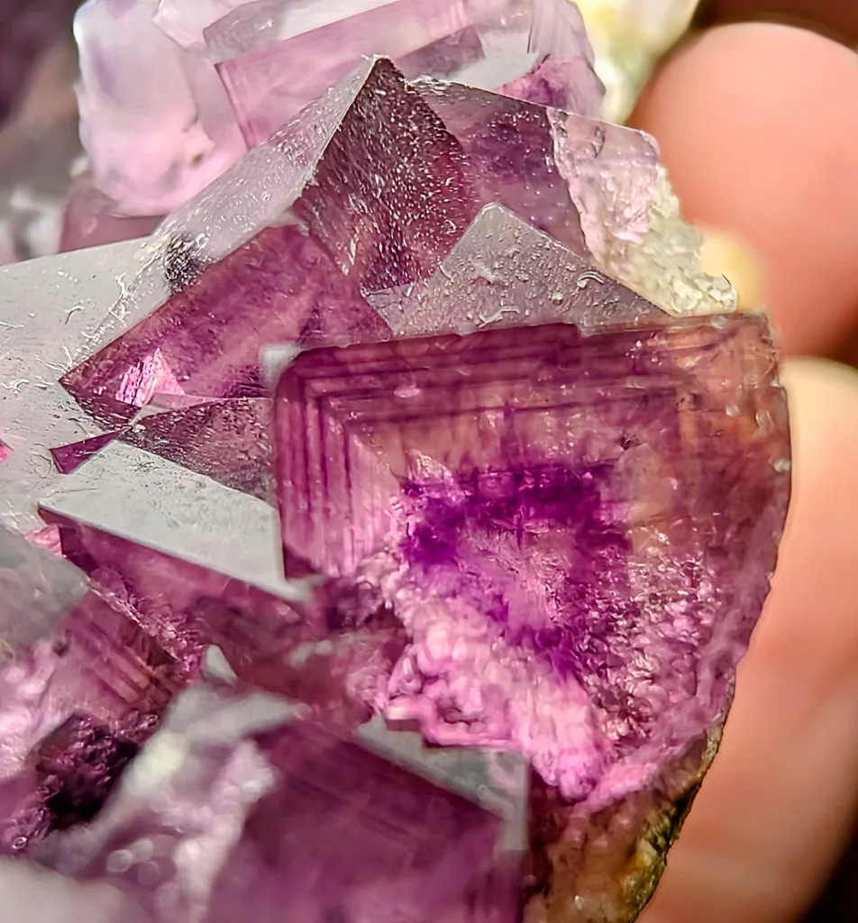 Purple Zoned Fluorite; China, Yaogangxian (YGX) Mine - image 3