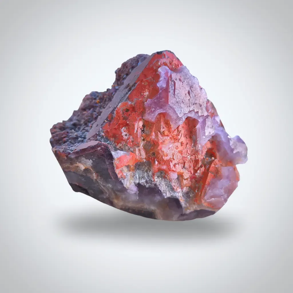Pyramid Amethyst with Red Hematite Cluster Available for sale. - image 1