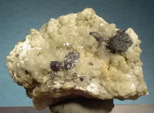 Pyrargyrite, Calcite image