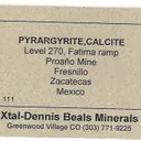 Pyrargyrite on Calcite - image 5