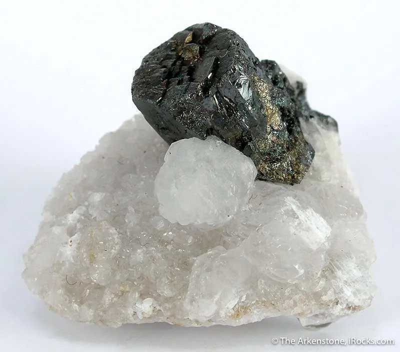 Pyrargyrite on Calcite image