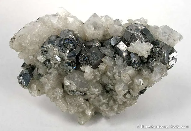 Pyrargyrite on Galena and Quartz - image 1