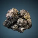 Pyrargyrite on Stephanite - image 1