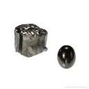 Pyrargyrite (rough and cut set) - image 1