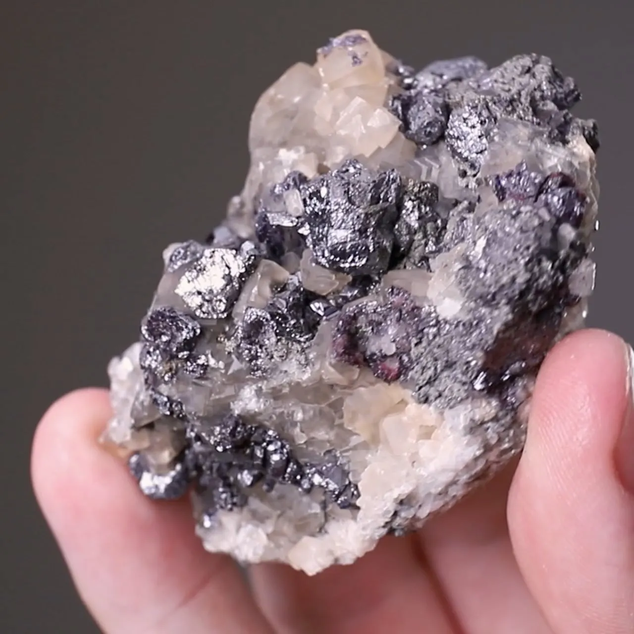 Pyrargyrite with Calcite - image 2