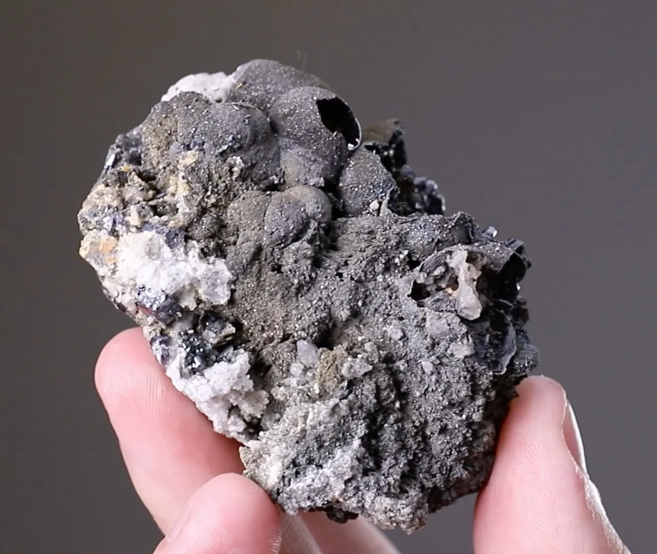 Pyrargyrite with NATIVE Arsenic and ARGENTOPYRITE - image 2