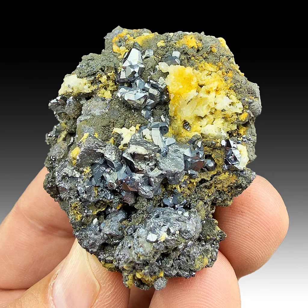 Pyrargyrite with Sternbergite, Arsenopyrite image