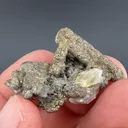 Pyrite after Anhydrite with Calcite - image 1