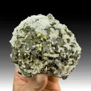 Pyrite after Pyrrhotite with Calcite - image 1