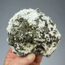 Pyrite after Pyrrhotite with Calcite - image 2