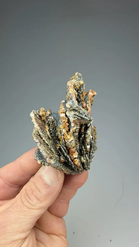 Pyrite after Pyrrhotite with Dolomite, Arsenopyrite image