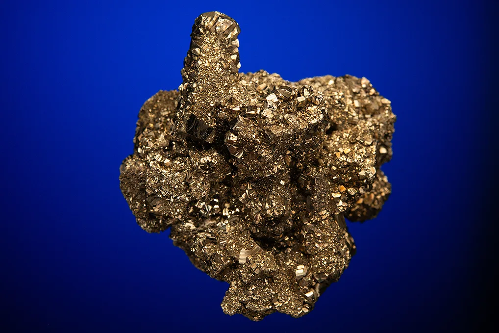 Pyrite after Pyrrhotite with Pyrite on Sphalerite image