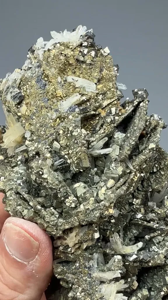 Pyrite after Pyrrhotite with Quartz image