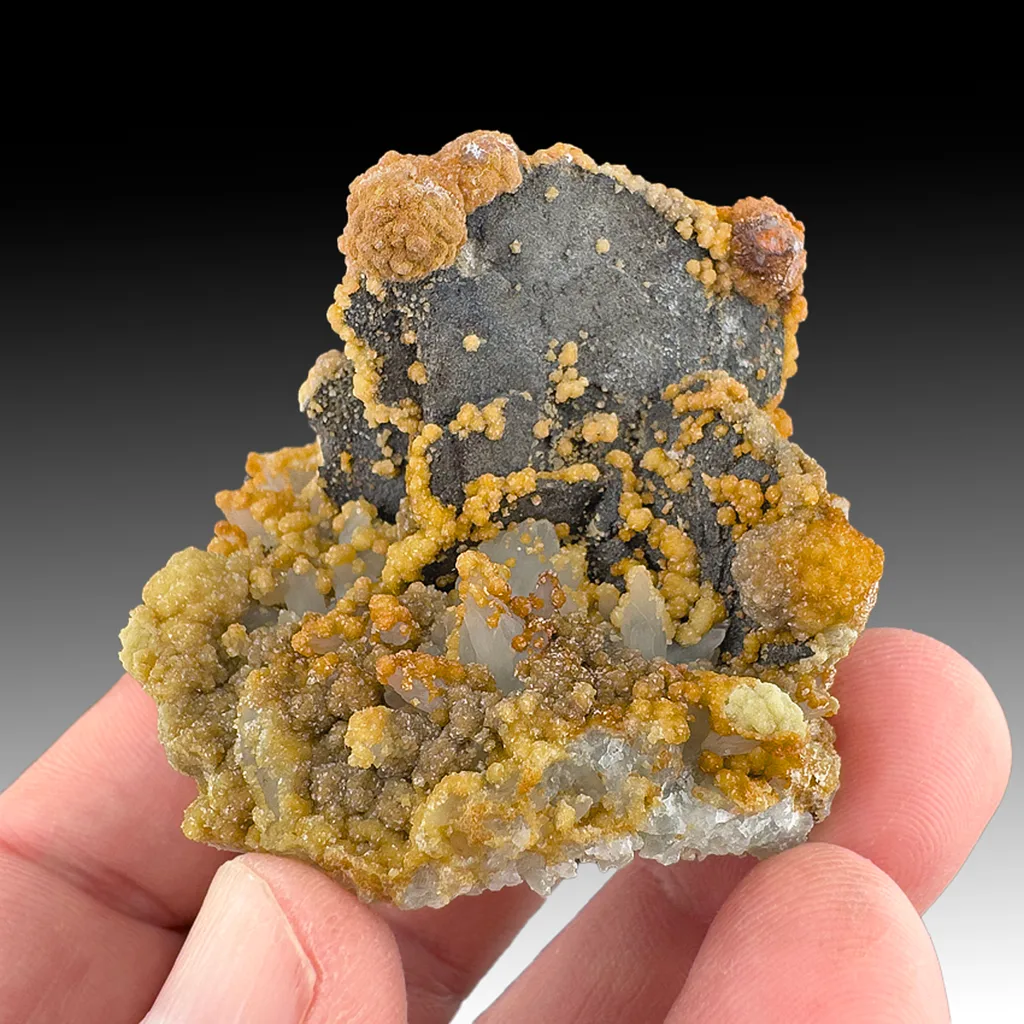 Pyrite after Pyrrhotite with Siderite, Quartz - image 1