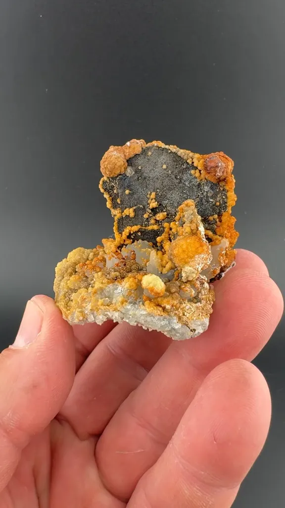 Pyrite after Pyrrhotite with Siderite, Quartz - image 1