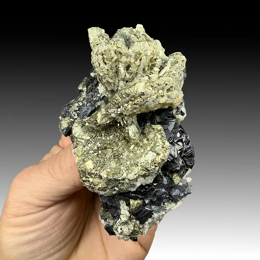 Pyrite after Pyrrhotite with Sphalerite image