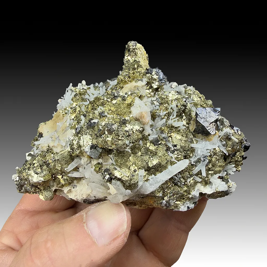 Pyrite after Pyrrhotite with Sphalerite image