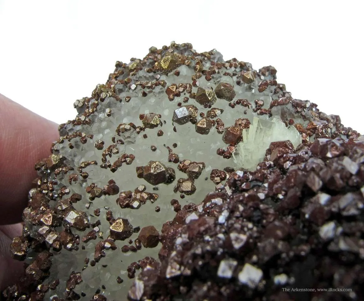 Pyrite and Baryte on Calcite - image 4