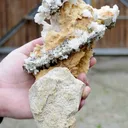 Pyrite and calcite 2060 grams - China - image 1