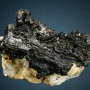 Pyrite and Chalcocite after Enargite (?) on Quartz - image 3