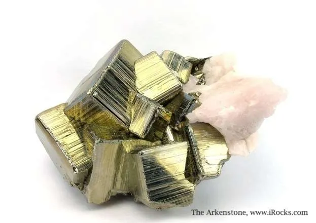 Pyrite and Manganocalcite (Fluorescent) - image 1