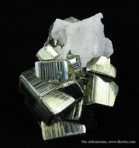 Pyrite and Manganocalcite (Fluorescent) - image 6