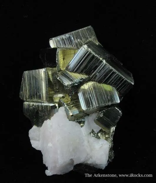 Pyrite and Manganocalcite (Fluorescent) - image 2