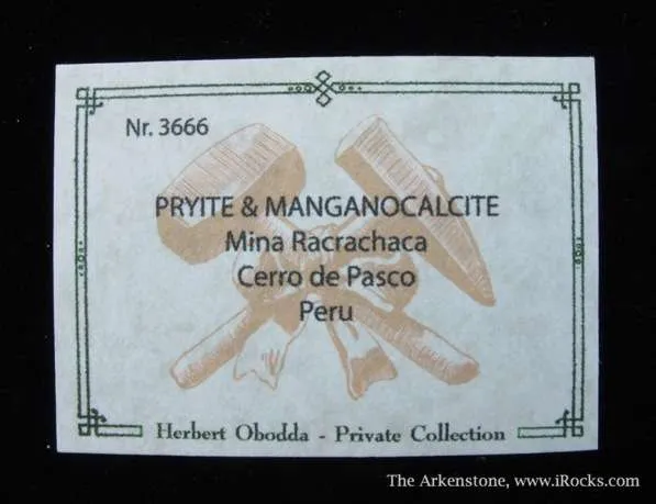 Pyrite and Manganocalcite (Fluorescent) - image 7