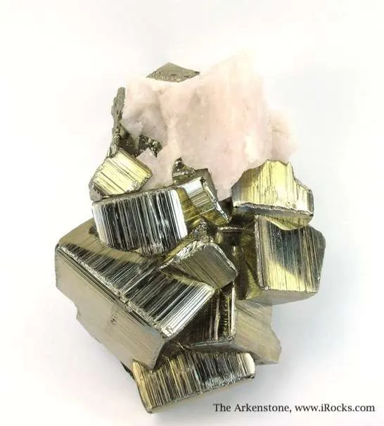 Pyrite and Manganocalcite (Fluorescent) - image 5