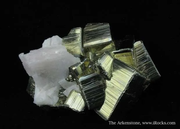 Pyrite and Manganocalcite (Fluorescent) - image 3