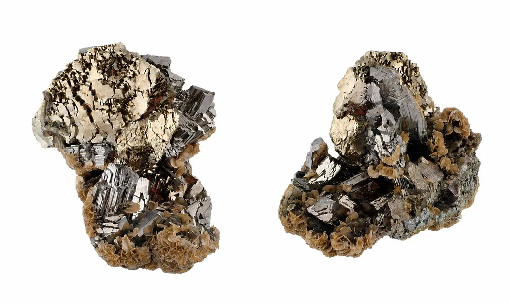 Pyrite, Arsenopyrite, Siderite image