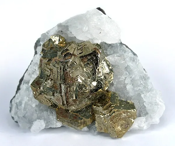 Pyrite, Calcite image