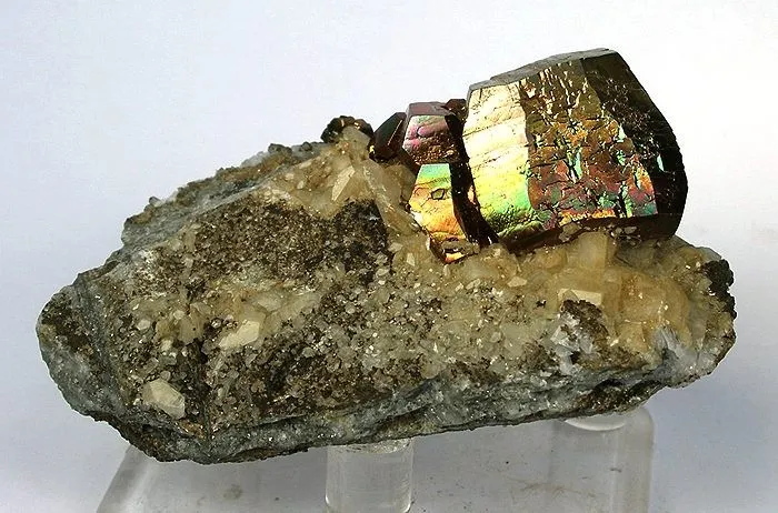 Pyrite, Calcite image
