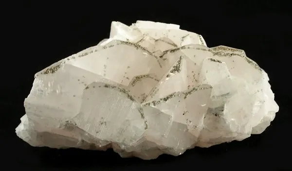 Pyrite, Calcite (Var: Manganoan Calcite) image