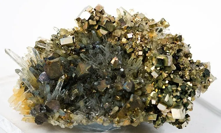 Pyrite, Chalcopyrite, Sphalerite, Quartz image