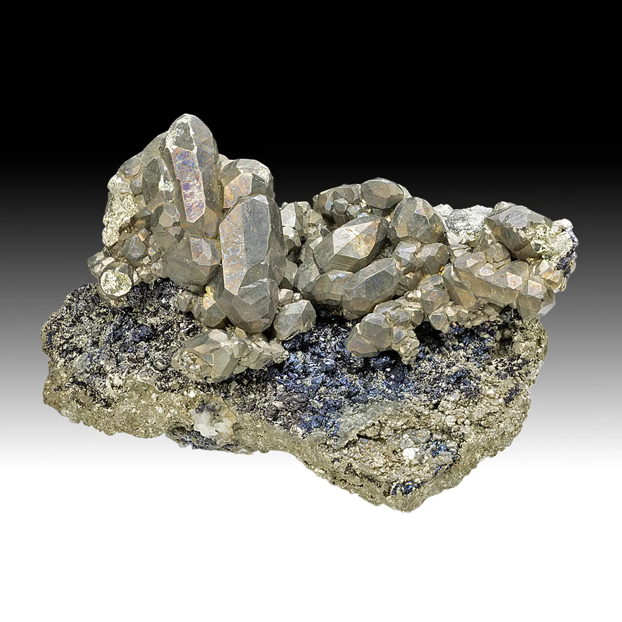 Pyrite epitaxial on Marcasite with Sphalerite - image 1