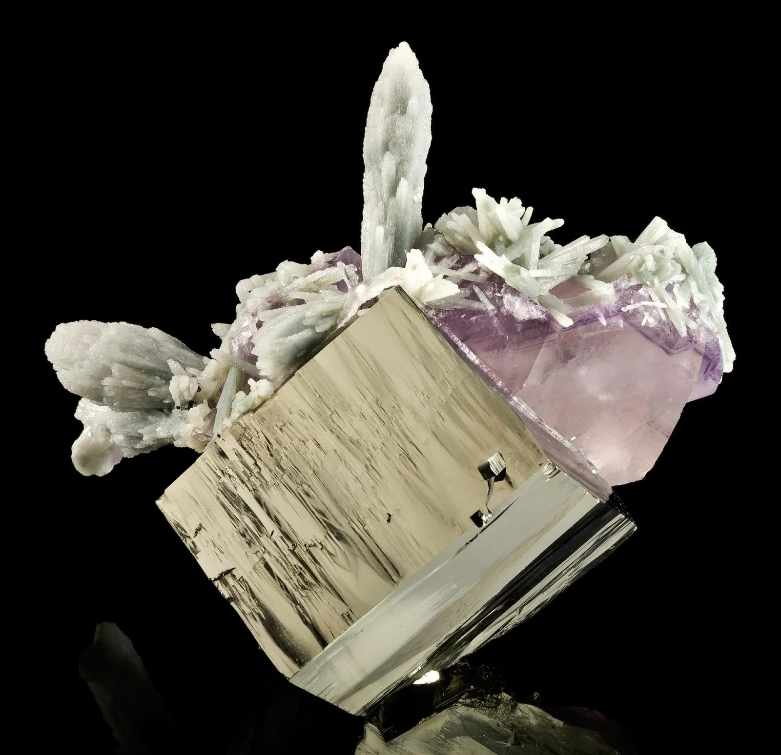 Pyrite, Fluorite, Quartz - image 2