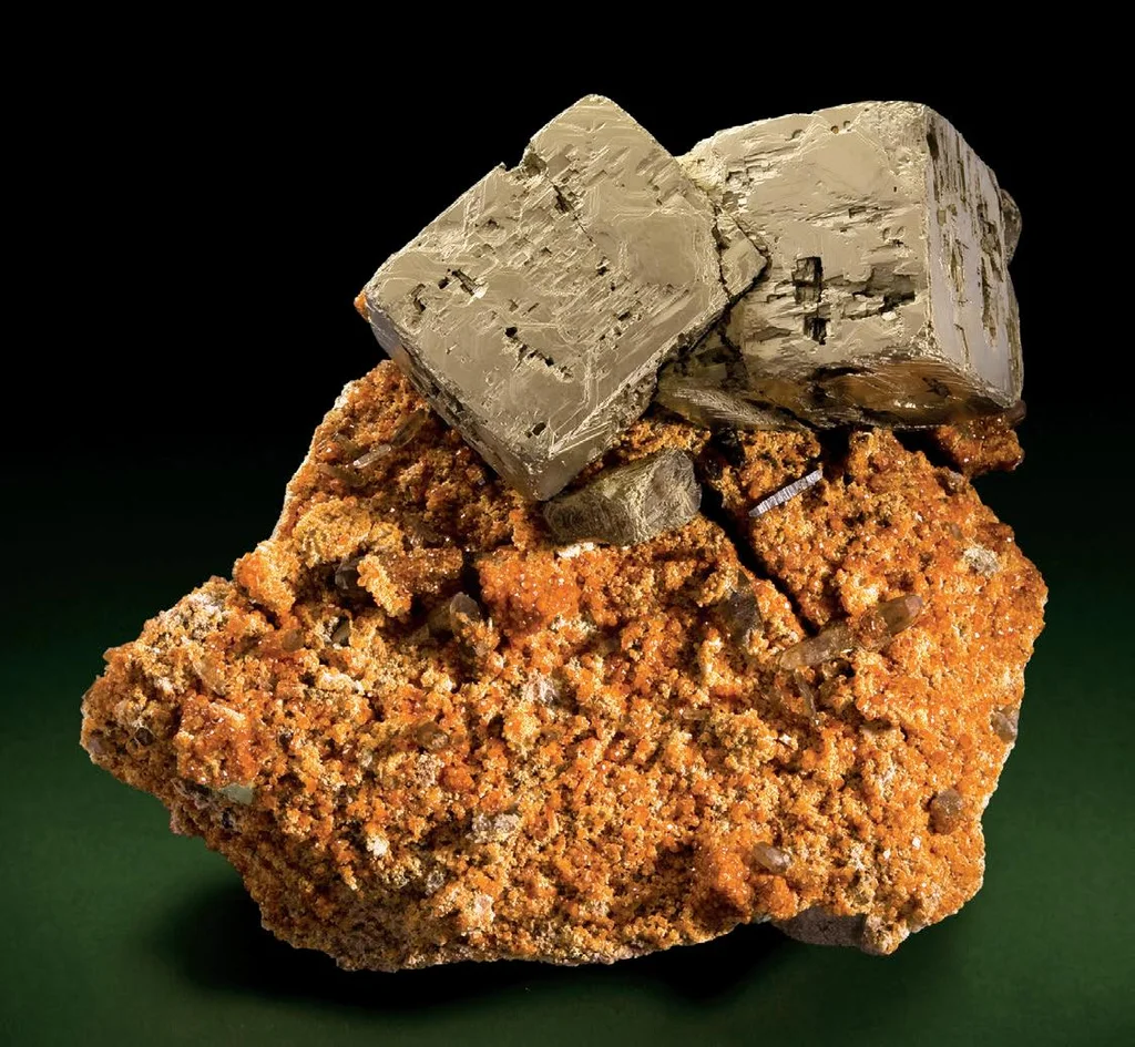 Pyrite from Wushan Spessartine Mine, Tongbei, Yunxiao Co., Fujian, China image