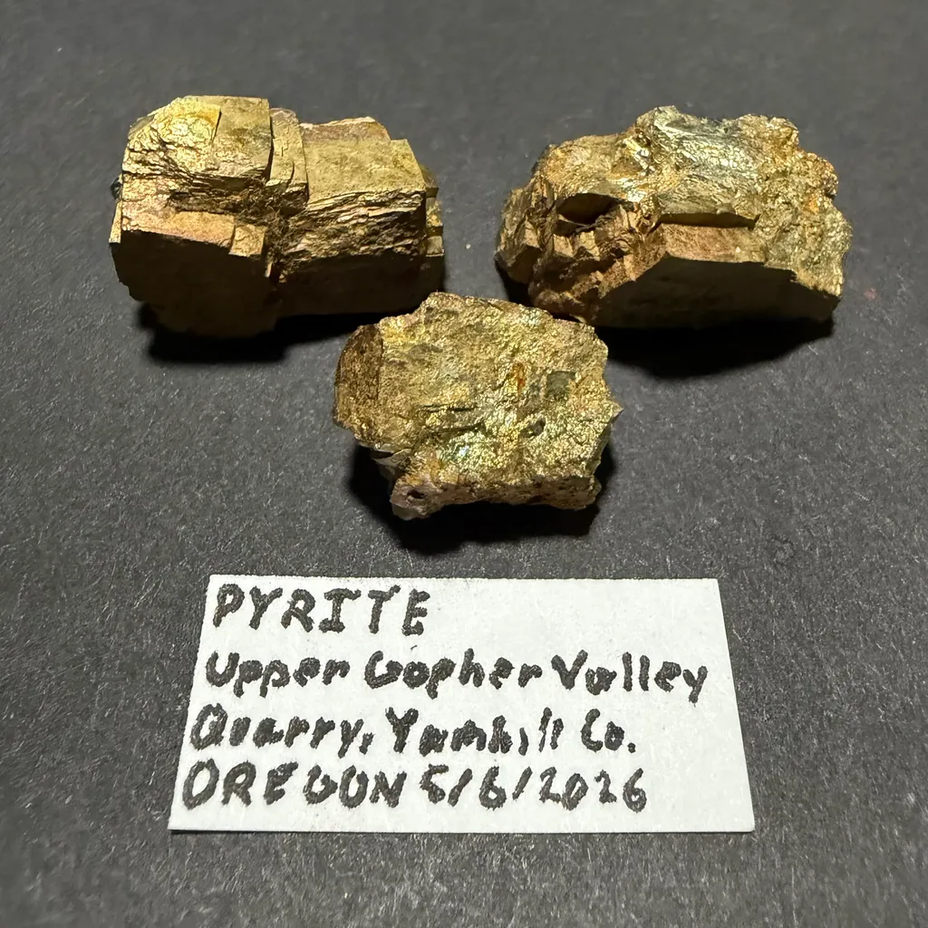 Pyrite - Gopher Valley Quarry image