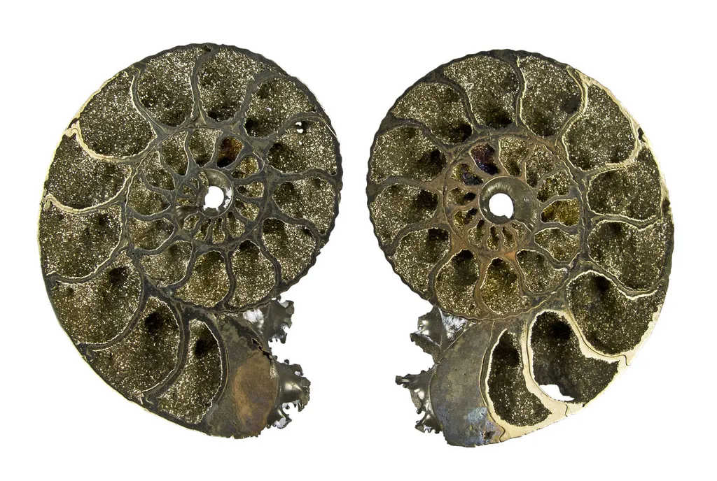 Pyrite in Ammonite Fossil image