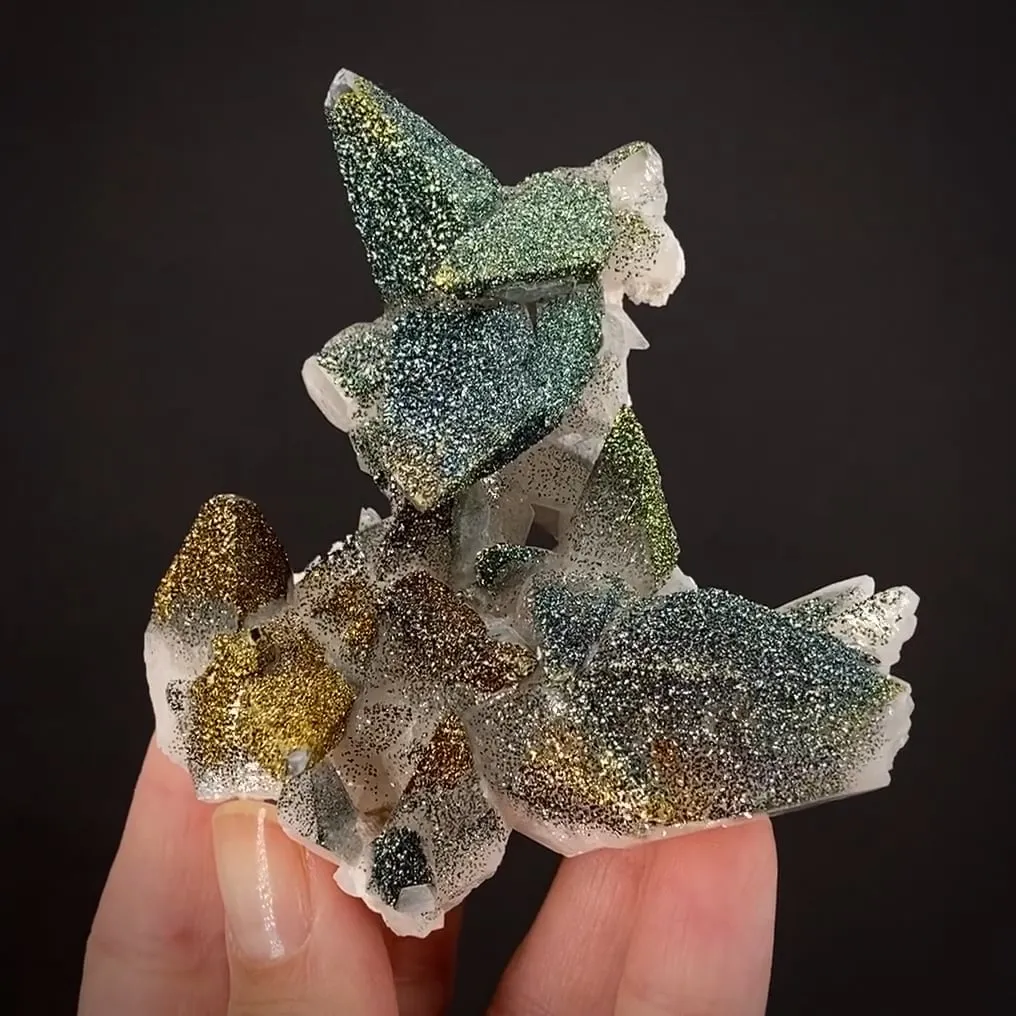 Pyrite in and on Calcite - image 1