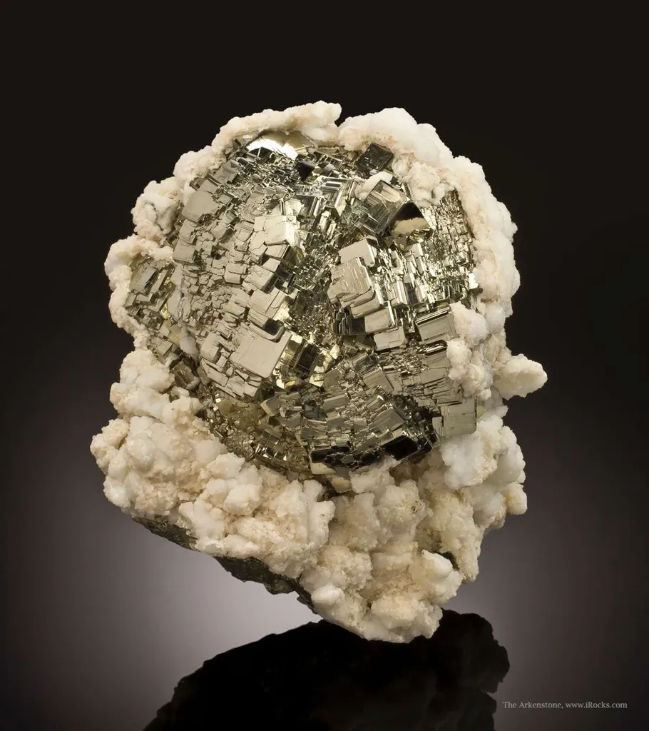 Pyrite on Calcite image