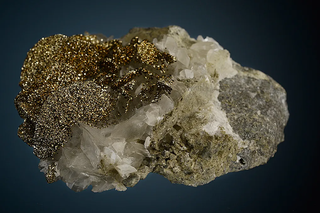 Pyrite on Calcite - image 4