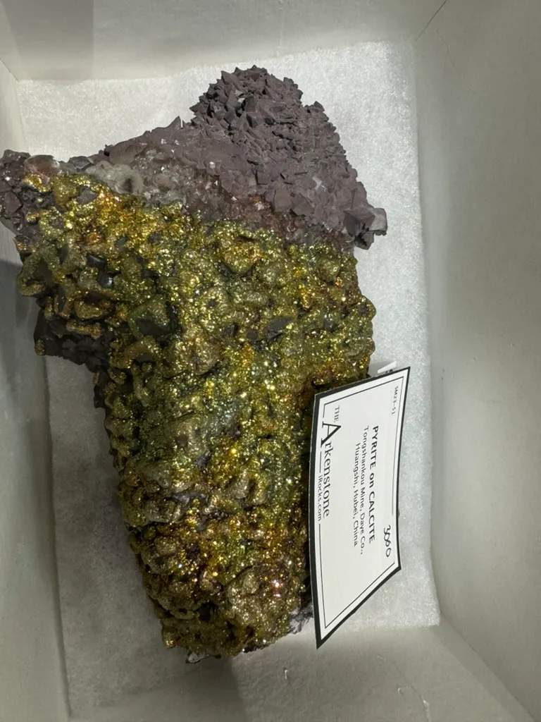 Pyrite on Calcite - image 2