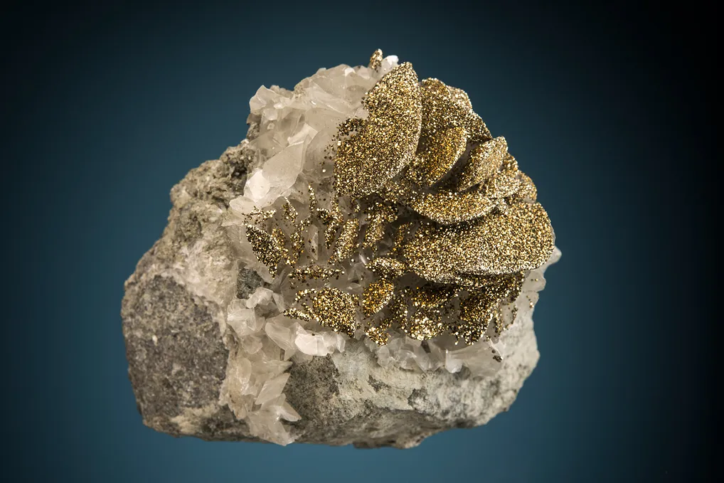 Pyrite on Calcite image