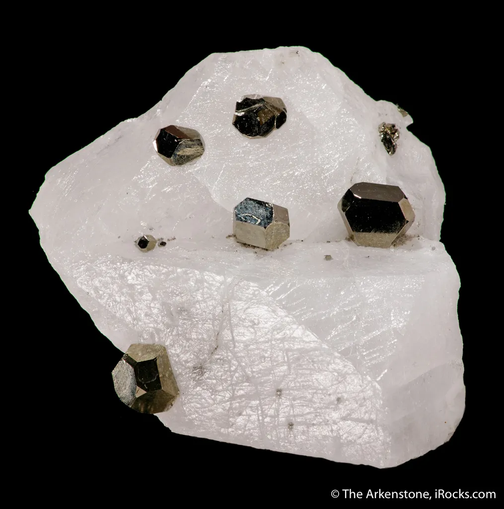 Pyrite on Calcite (twinned) - image 3