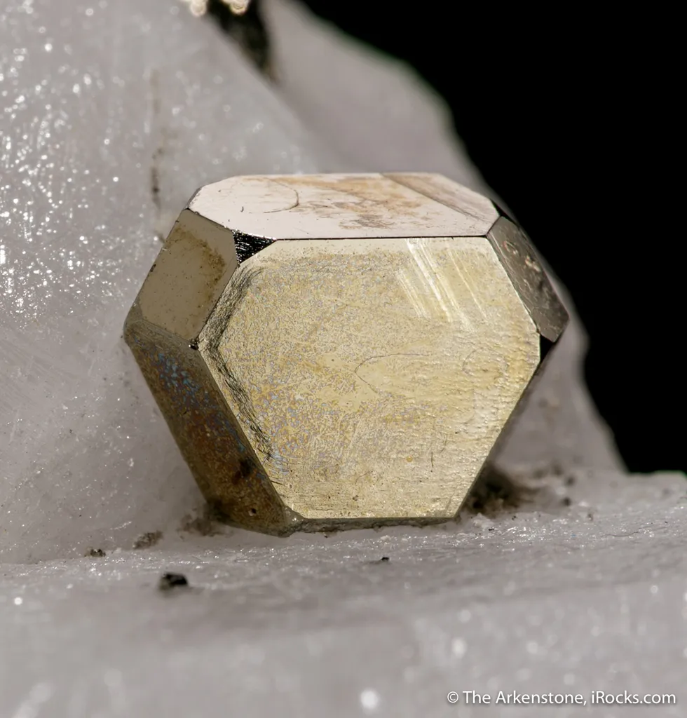 Pyrite on Calcite (twinned) - image 2